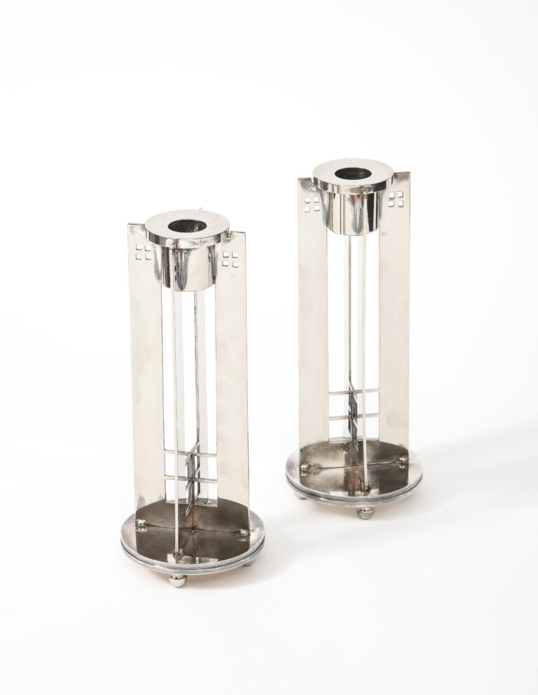 Pair of Skyscraper Candlesticks for Swid Powell